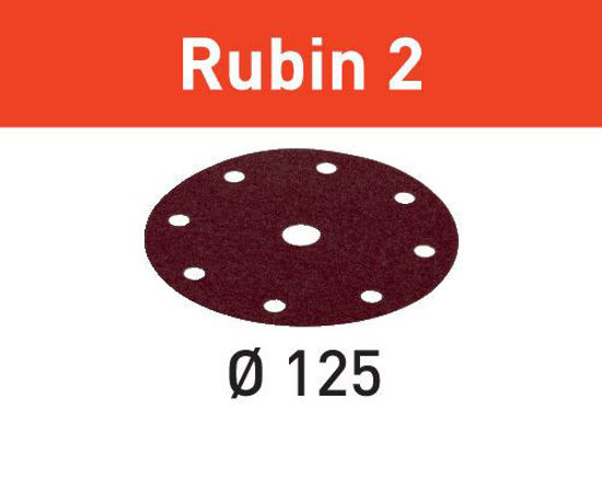 Picture of Abrasive sheet Rubin 2 STF D125/8 P120 RU2/50